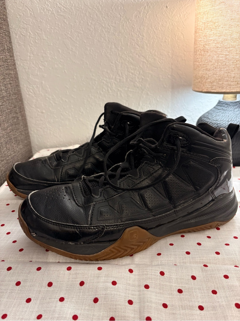 And1 Black and Brown High-Top Basketball Sneakers